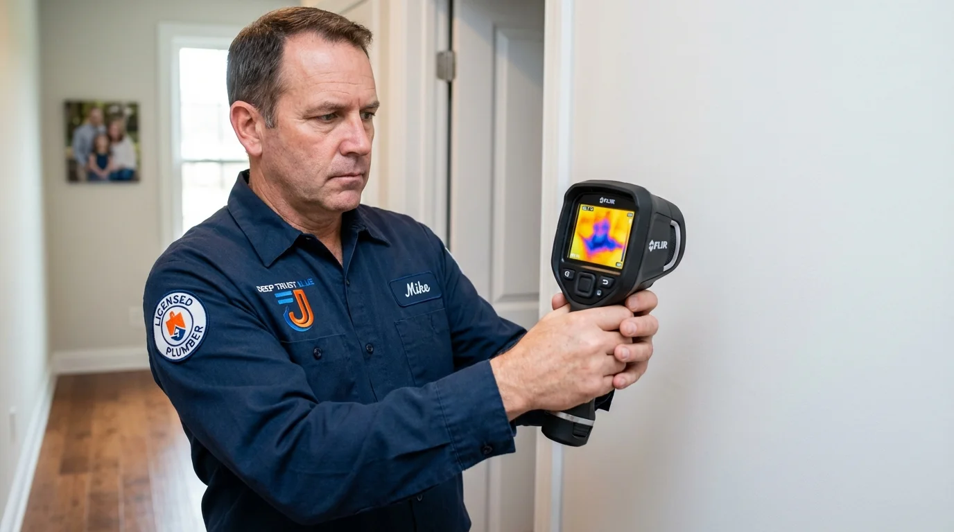 Thermal imaging leak detection by Johns Plumbing LLC in Parks